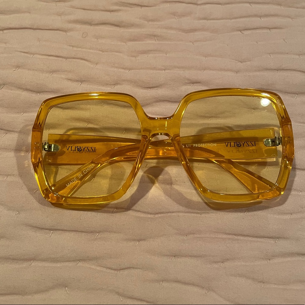 Yellow Translucent Sunglasses